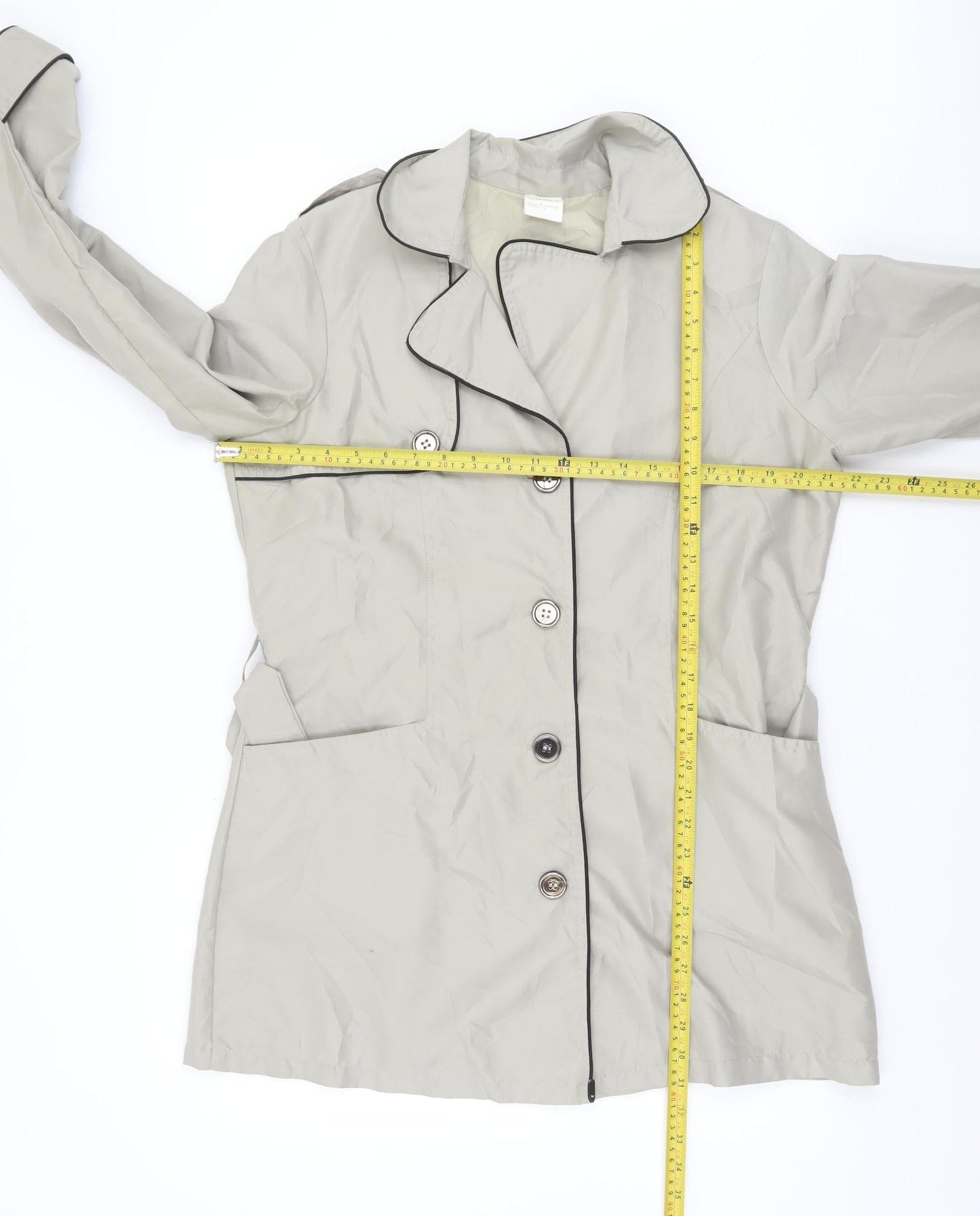 La Redoute Women’s Beige Mid-Length Trench Coat UK 14