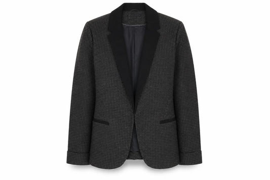 New Look Women’s Black Houndstooth Blazer UK 12 Regular Fit