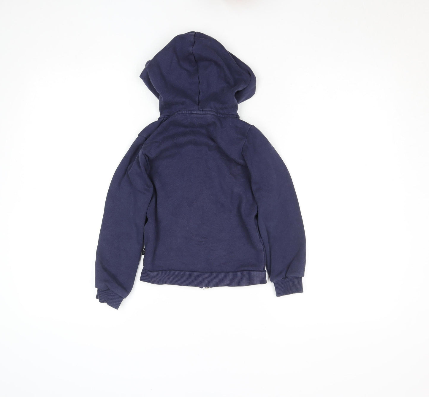 Puma Boys Blue Full Zip Hoodie Size XS 5-6 Years Cotton Blend