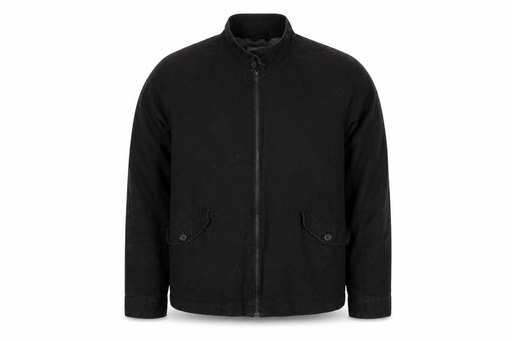 ASOS Men's Black Cotton Full Zip Jacket M Regular Fit
