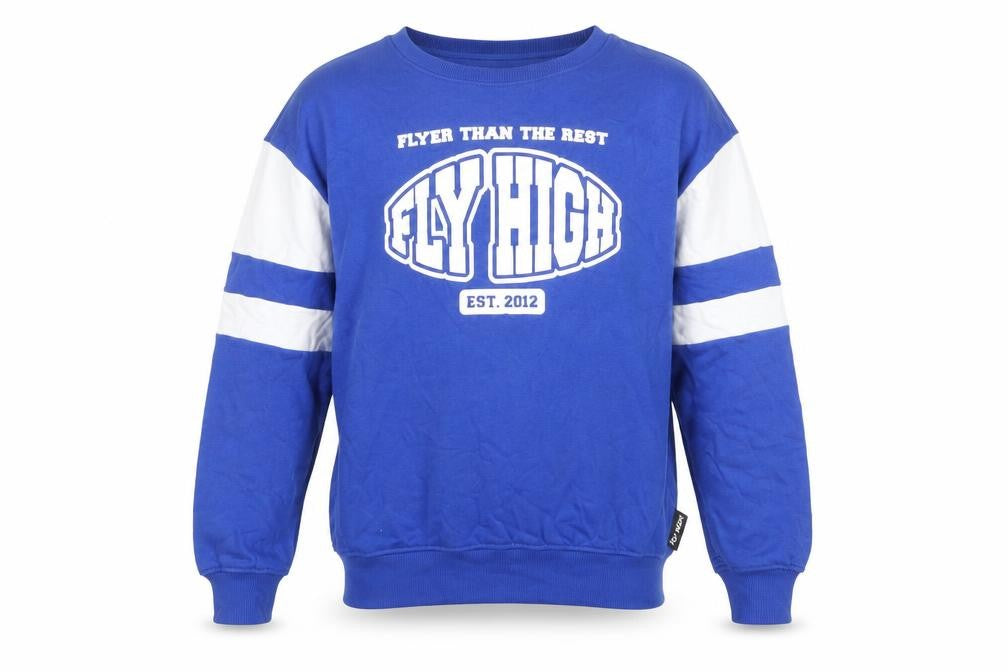 Fly High Boys Blue Graphic Pullover Sweatshirt Size 146 Crew Neck