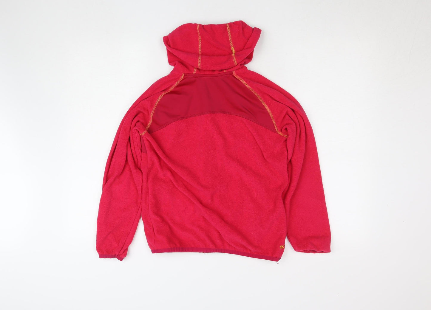 Regatta Teens Red Fleece Full Zip Hooded Activewear Top Size 158