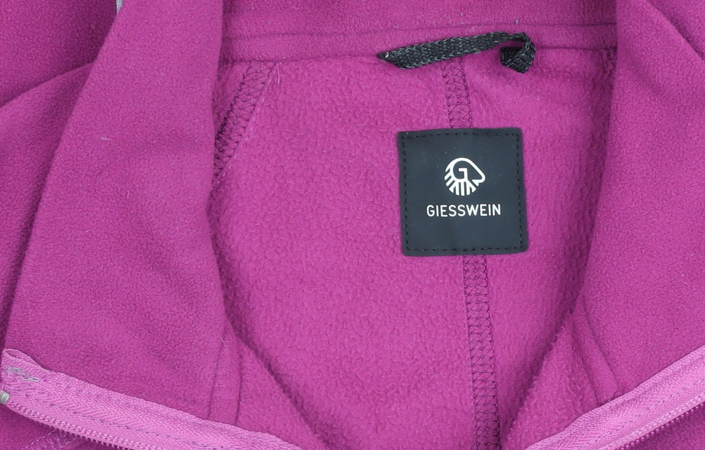 Giesswein Women Purple Fleece Full Zip Jacket M Lightweight Activewear