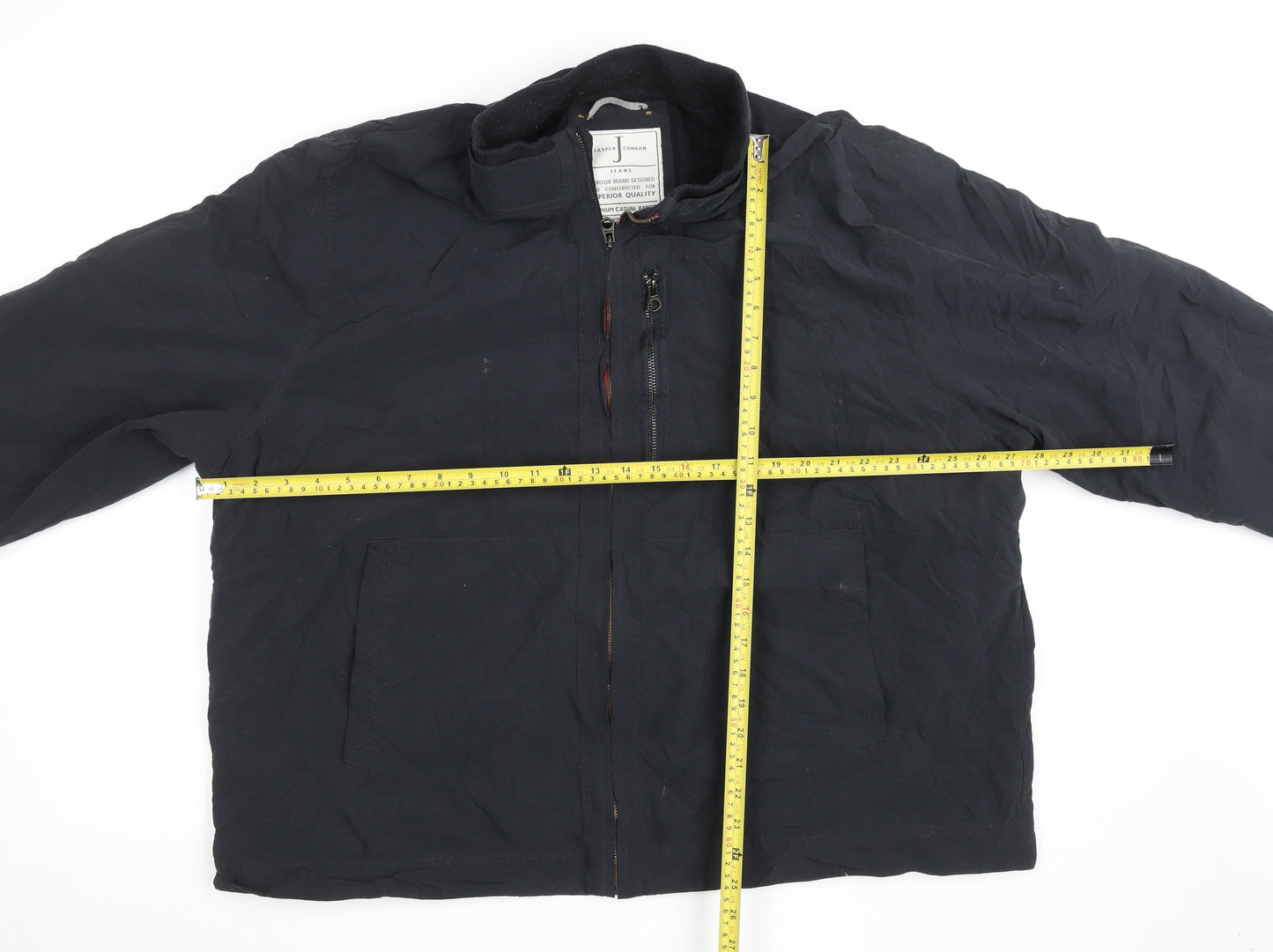 Jacques Vert Men's Black 3XL Full Zip Lightweight Winter Jacket