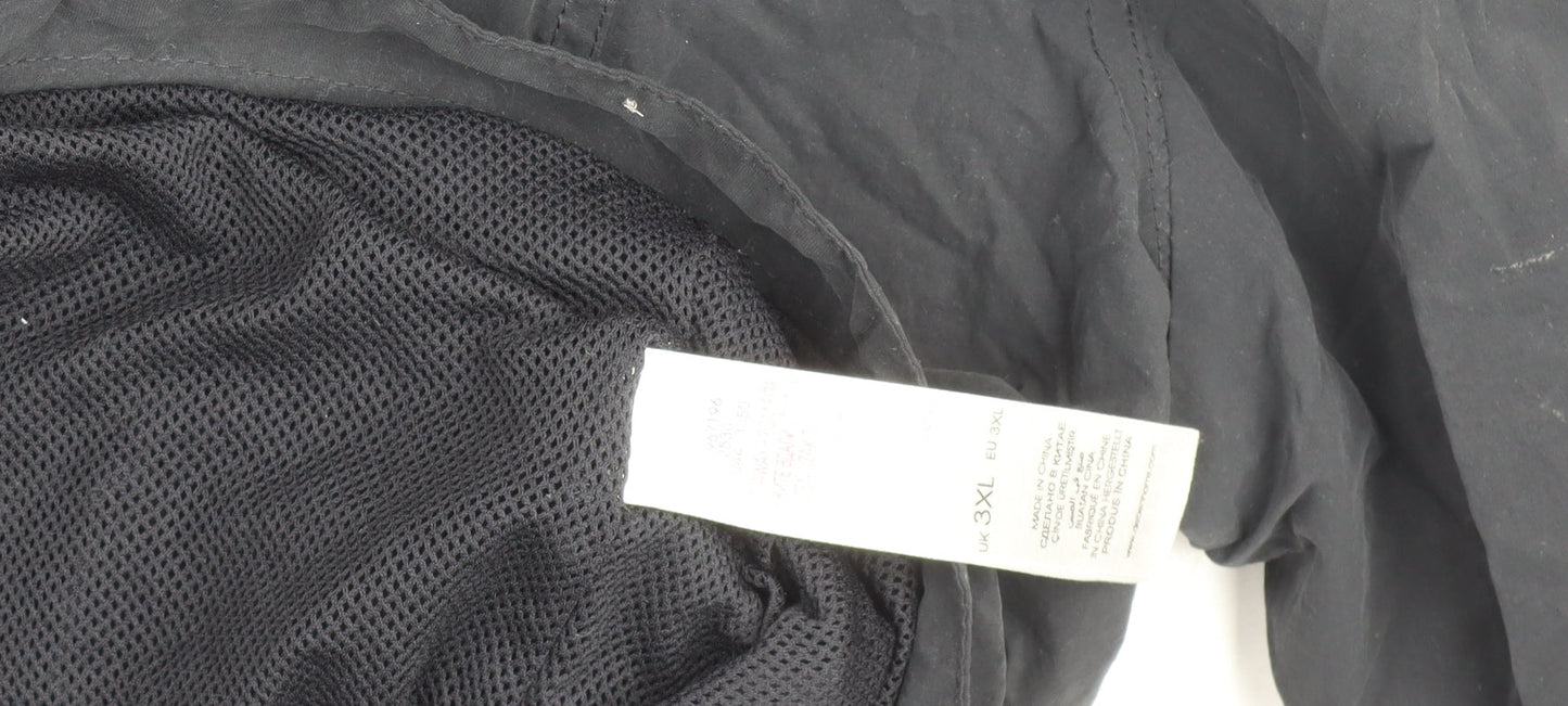 Jacques Vert Men's Black 3XL Full Zip Lightweight Winter Jacket