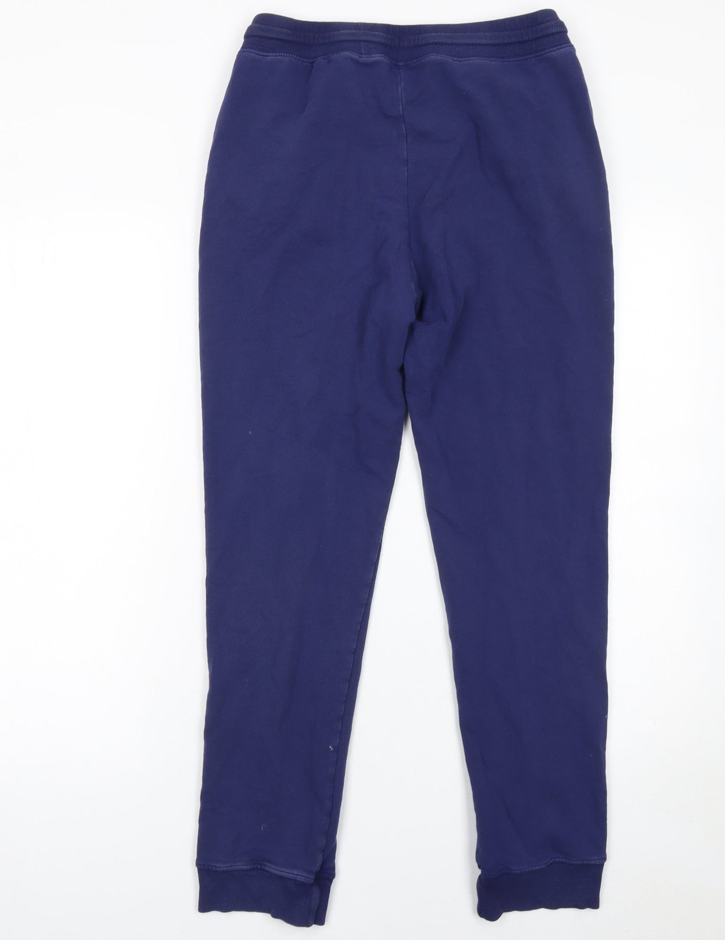 Jockey Girls Blue Cotton Jogger Trousers L with Drawstring Waist