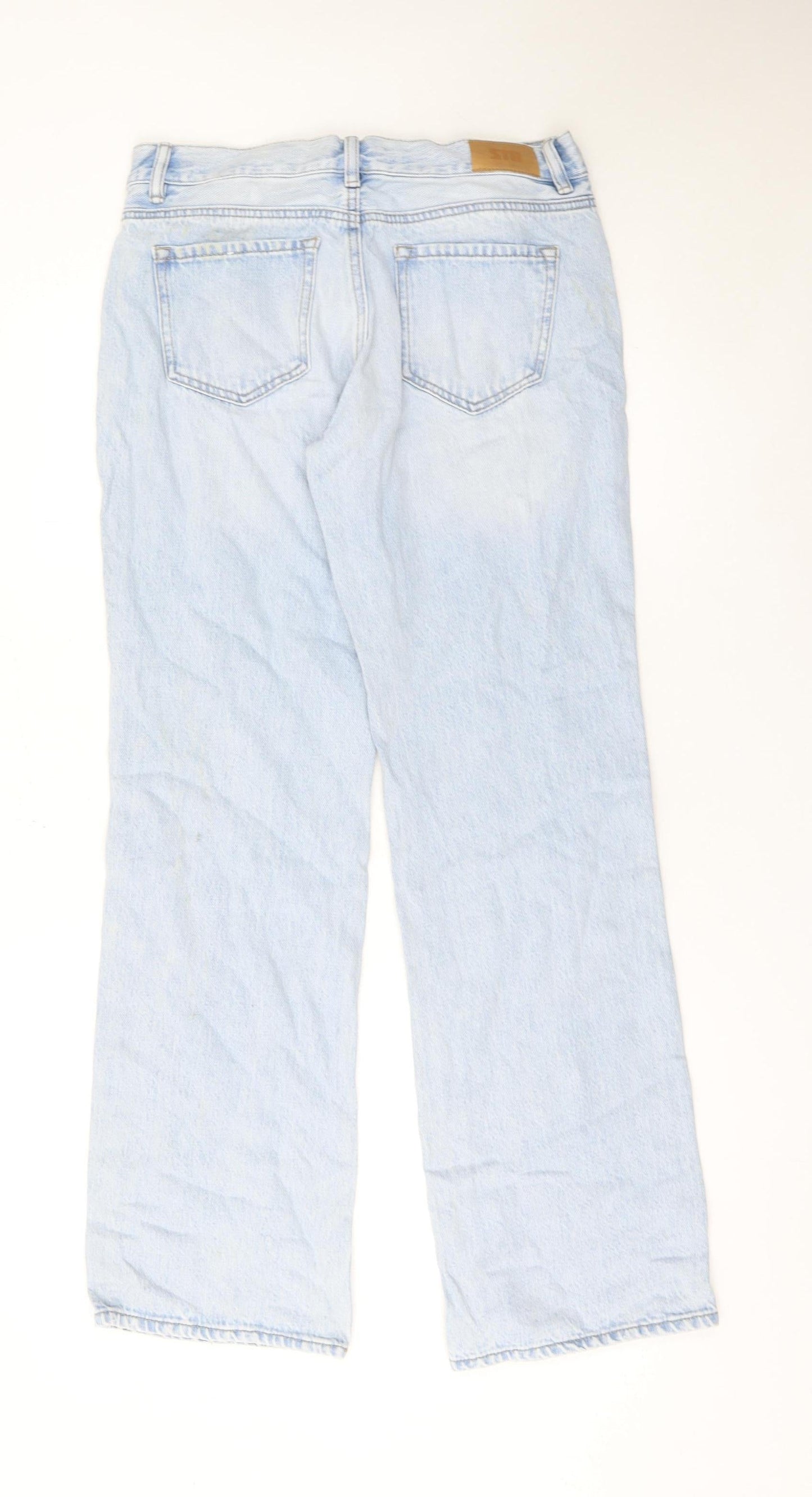 Stradivarius Unisex Light Blue Straight Leg Denim Jeans M