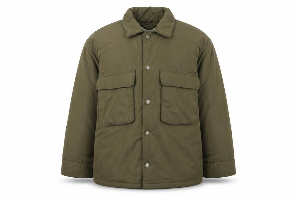 Zara Girls Green Mid-Length Padded Basic Jacket Size 9 Years