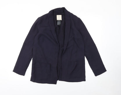 Pins & Needles Womens Navy Shawl Collar Blazer Jacket Size S Polyester
