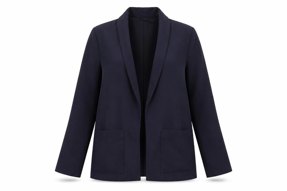 Pins and Needles Womens Navy Shawl Collar Blazer Jacket Size S Polyester