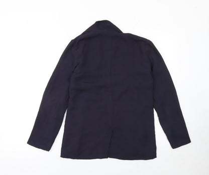 Pins & Needles Womens Navy Shawl Collar Blazer Jacket Size S Polyester