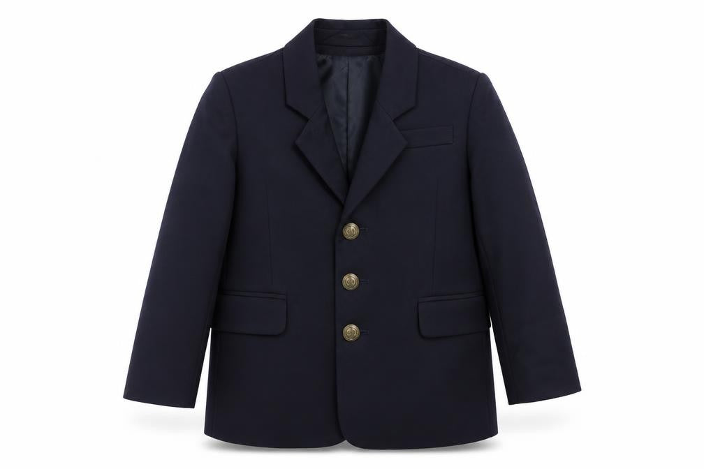 Marks & Spencer Boys Blue Wool Blazer 4 Years Formal Jacket