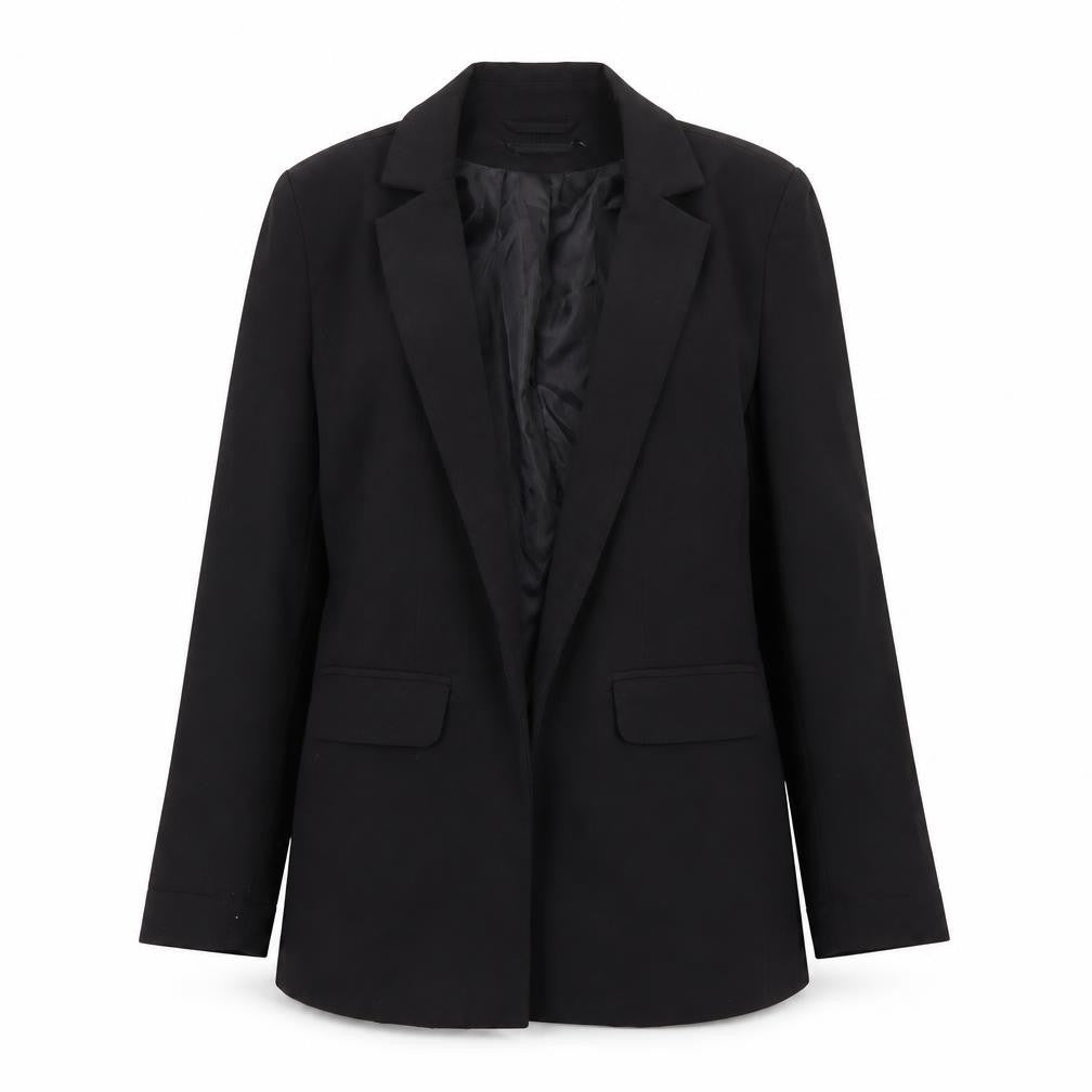 Pieces Women’s Black XS Single-Breasted Blazer Jacket