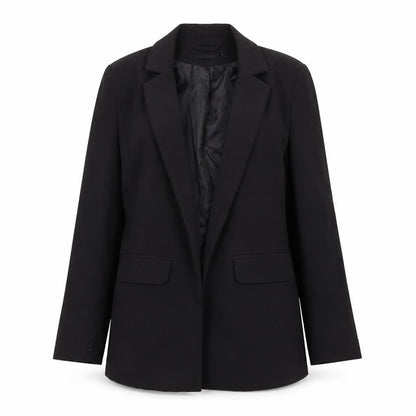 Pieces Women’s Black XS Single-Breasted Blazer Jacket
