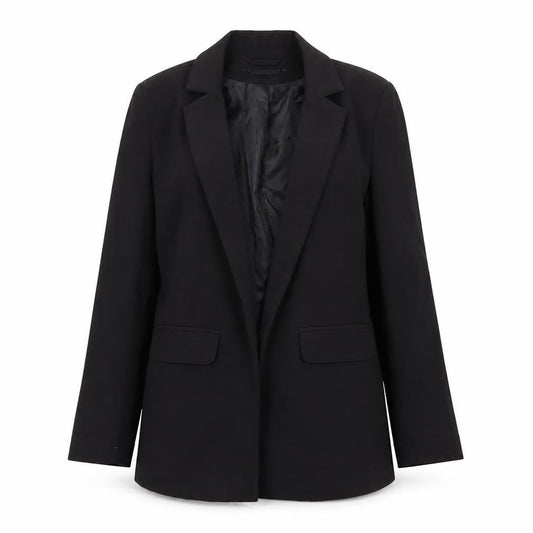 Pieces Women’s Black XS Single-Breasted Blazer Jacket