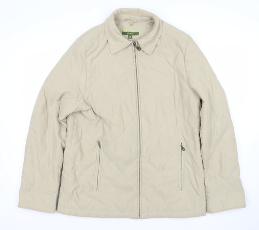 Nuage at Debenhams Womens Beige Quilted Mid-Length Jacket Size 10