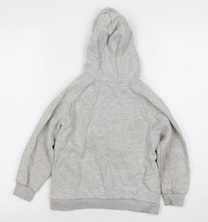 Preloved Primark Boys Grey Spider-Man Hoodie 5-6 Years Pullover Marvel Fleece - Detail
