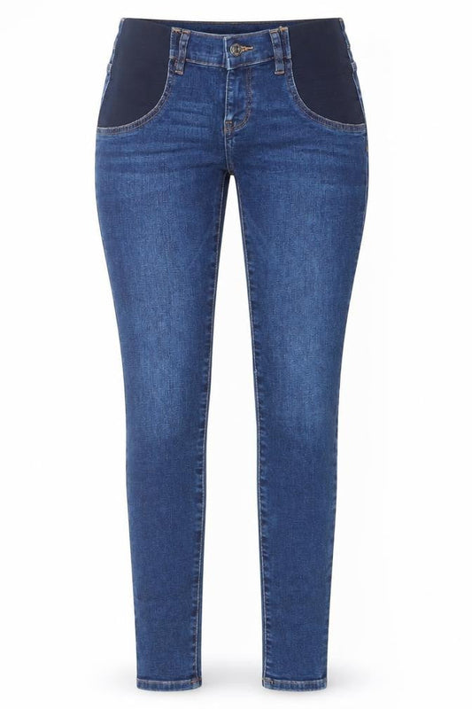 MNG Women’s Blue Skinny Maternity Jeans Size 6 Stretch Denim