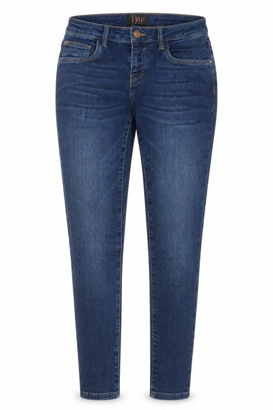 Poco by Pippa Women's Blue 8S Skinny Denim Jeans The Slimmer