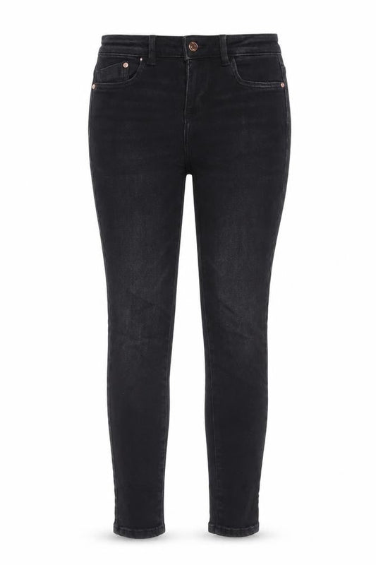 ZARA Womens Black Skinny Jeans Size 8 Slim Fit Mid Rise Denim