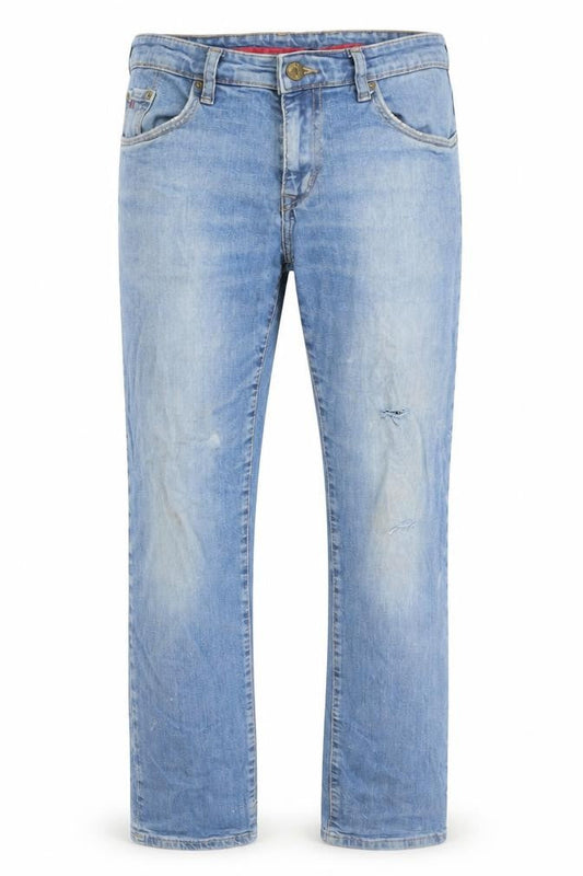 Fashion Never Stops Men's Blue Straight Denim Jeans W32 L32