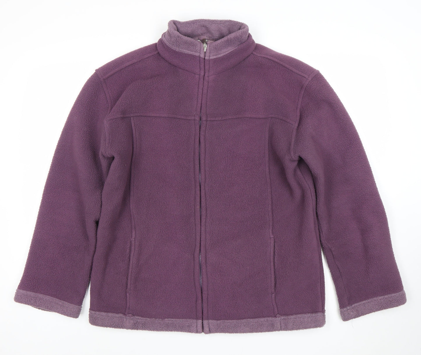 Tayberry Company Womens Purple Fleece Full Zip Jacket Size M