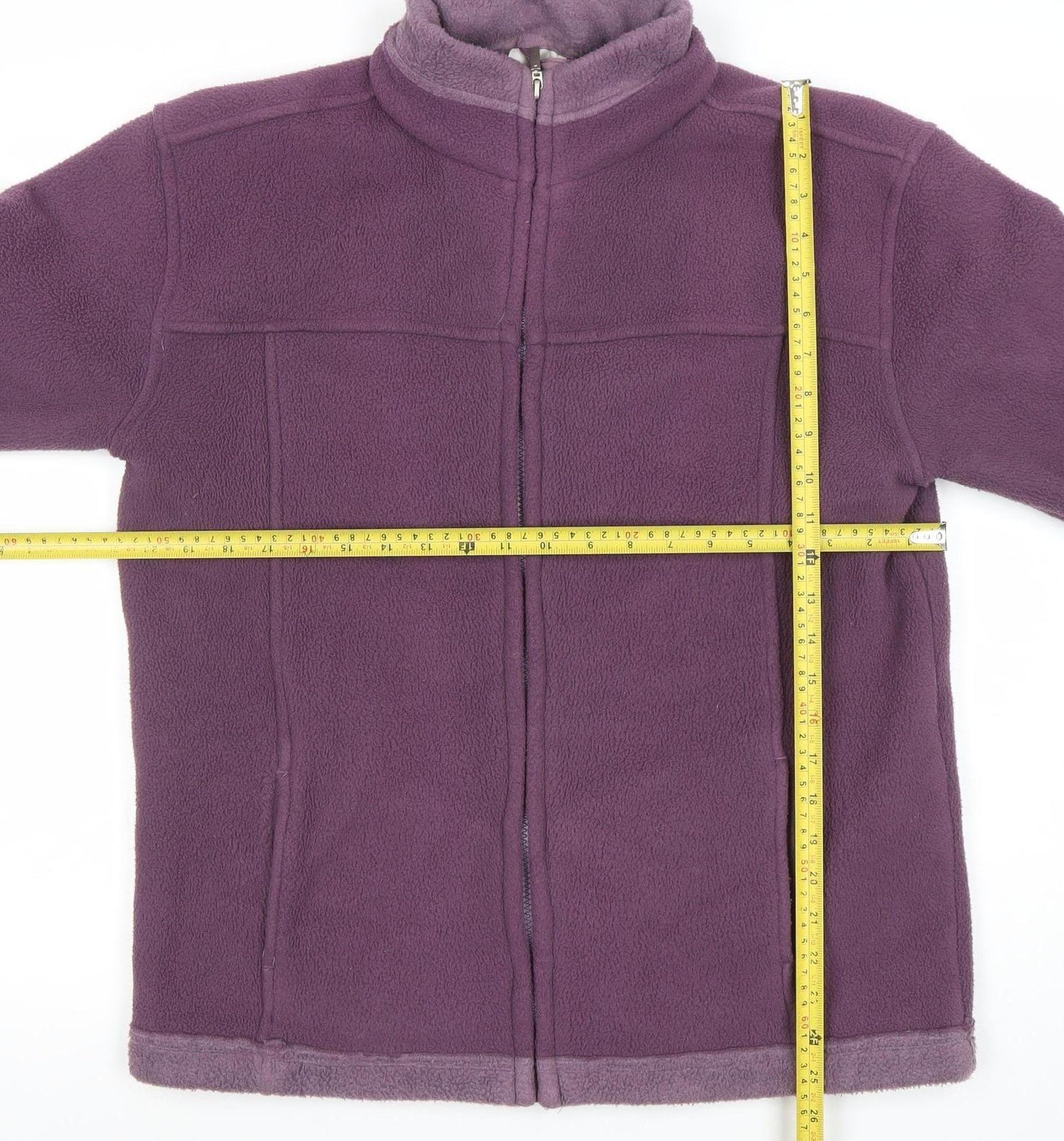 Tayberry Company Womens Purple Fleece Full Zip Jacket Size M