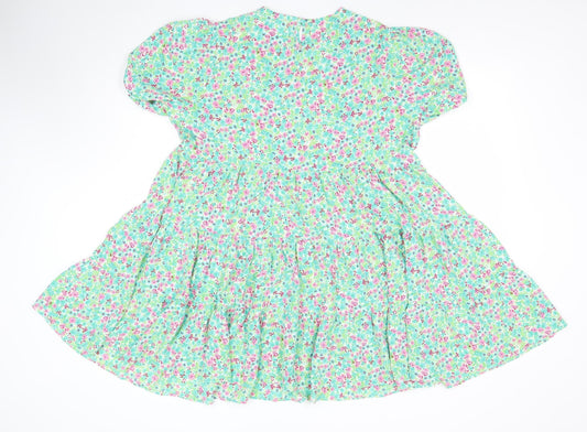 Glamorous Women's Multicoloured Floral Skater Dress Size 8
