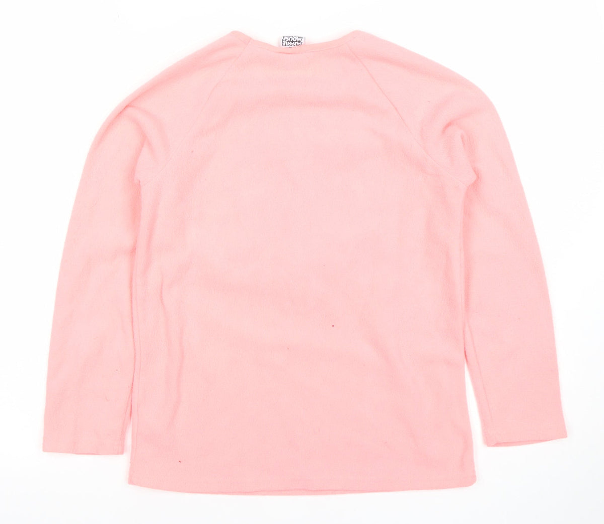 Disney Girls Pink Minnie Mouse Long Sleeve Fleece Pullover T-Shirt 11-12 Years
