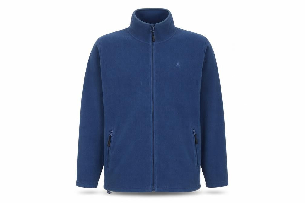 Rainforest Men's Blue Fleece Full Zip Jacket Size L