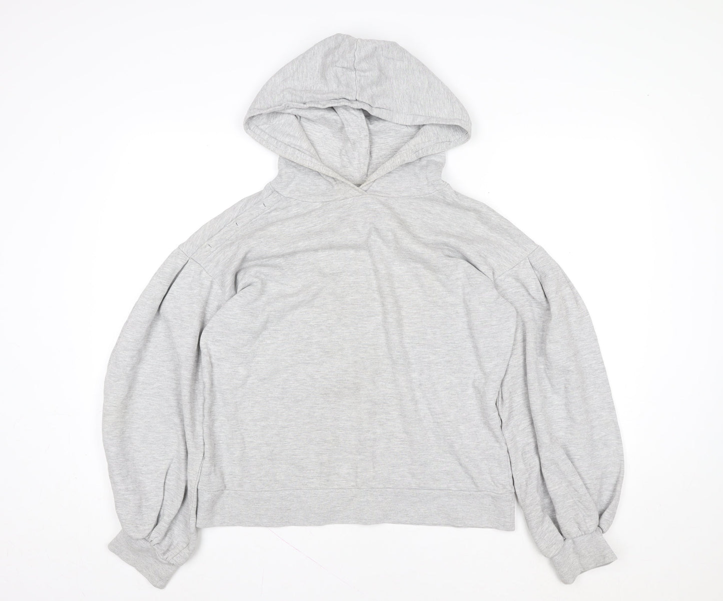 Next Women’s Grey Pullover Hoodie M Cotton Blend Casual