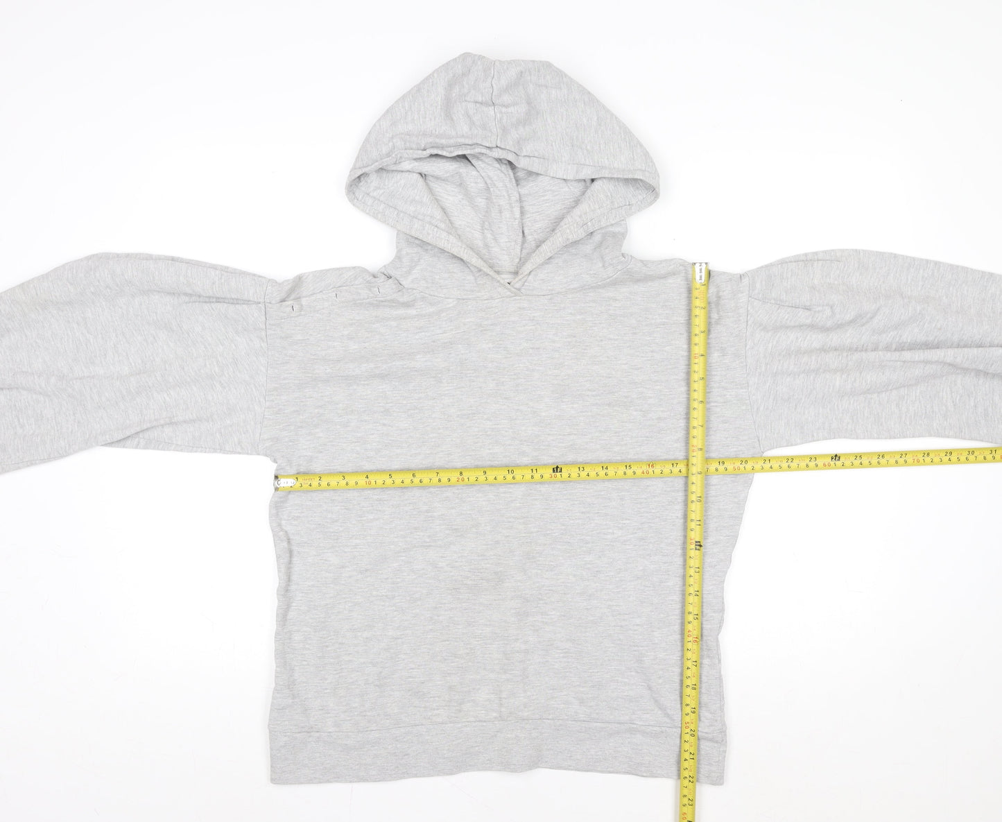 Next Women’s Grey Pullover Hoodie M Cotton Blend Casual