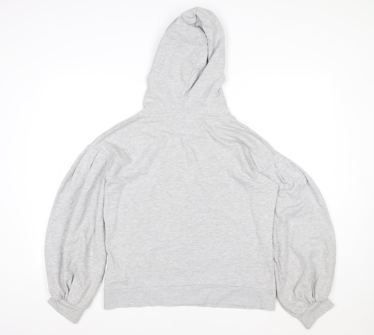 Next Women’s Grey Pullover Hoodie M Cotton Blend Casual