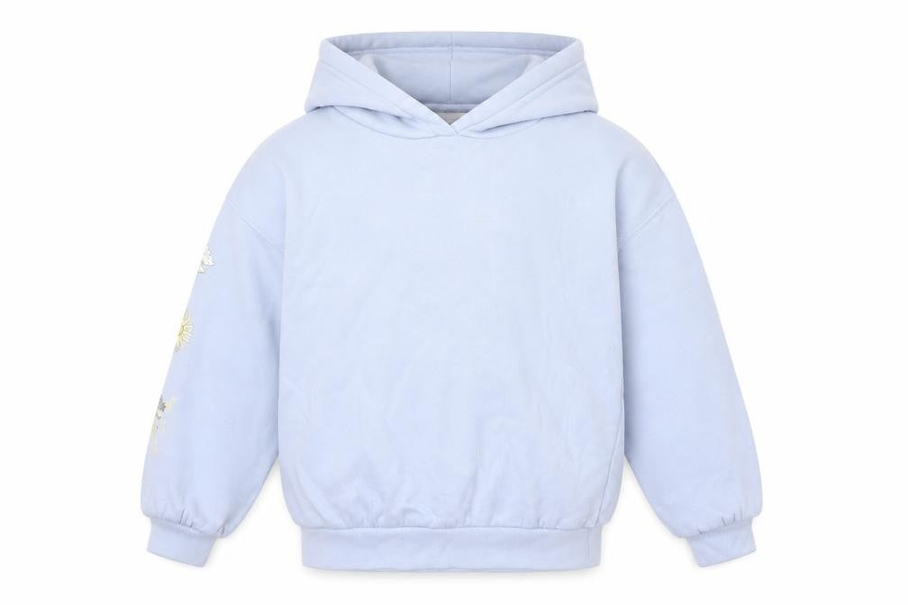 Marks & Spencer Girls Blue Celestial Graphic Pullover Hoodie 7-8 Years