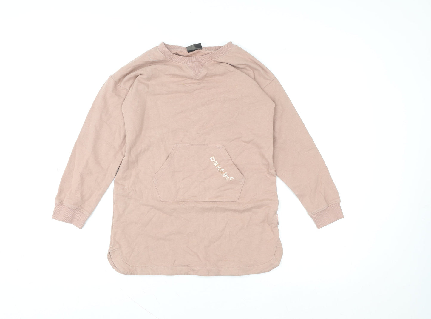 Bekkin Girls Brown Long Sleeve Pullover T-Shirt 8-9 Years Cotton Jersey