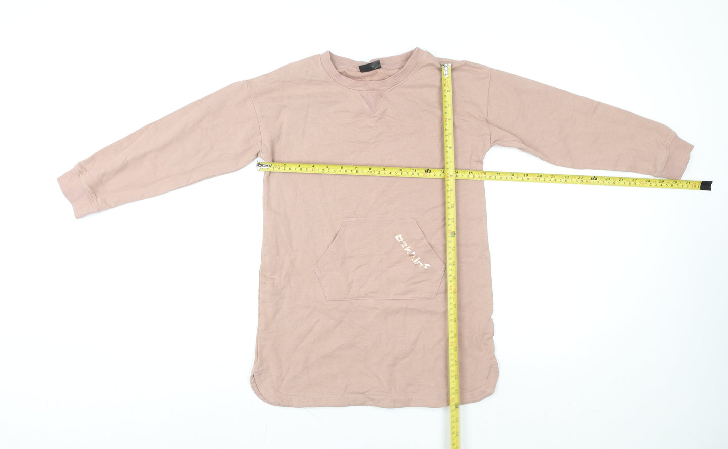 Bekkin Girls Brown Long Sleeve Pullover T-Shirt 8-9 Years Cotton Jersey