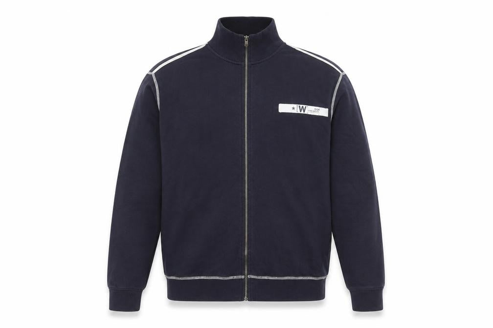 Wrangler Men's Blue Full Zip Cotton Sweatshirt Size L