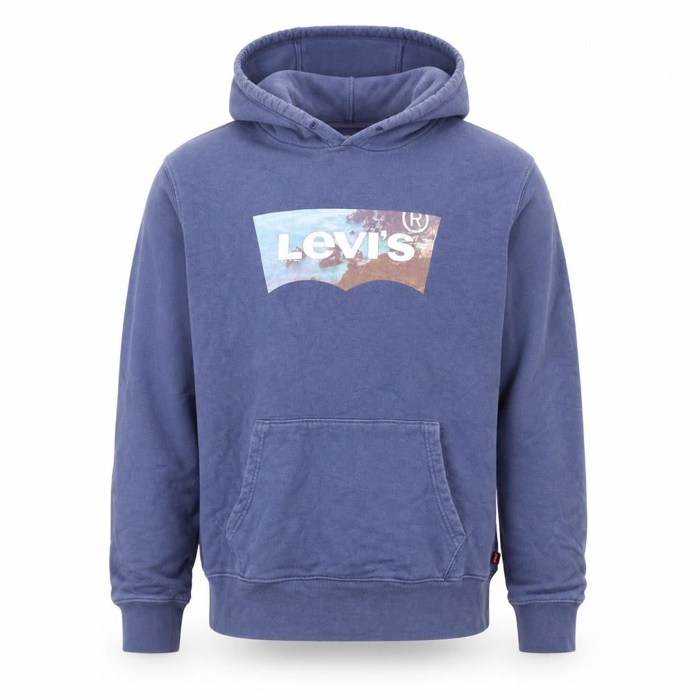 Levi's Men's Blue Pullover Hoodie M Classic Graphic Print