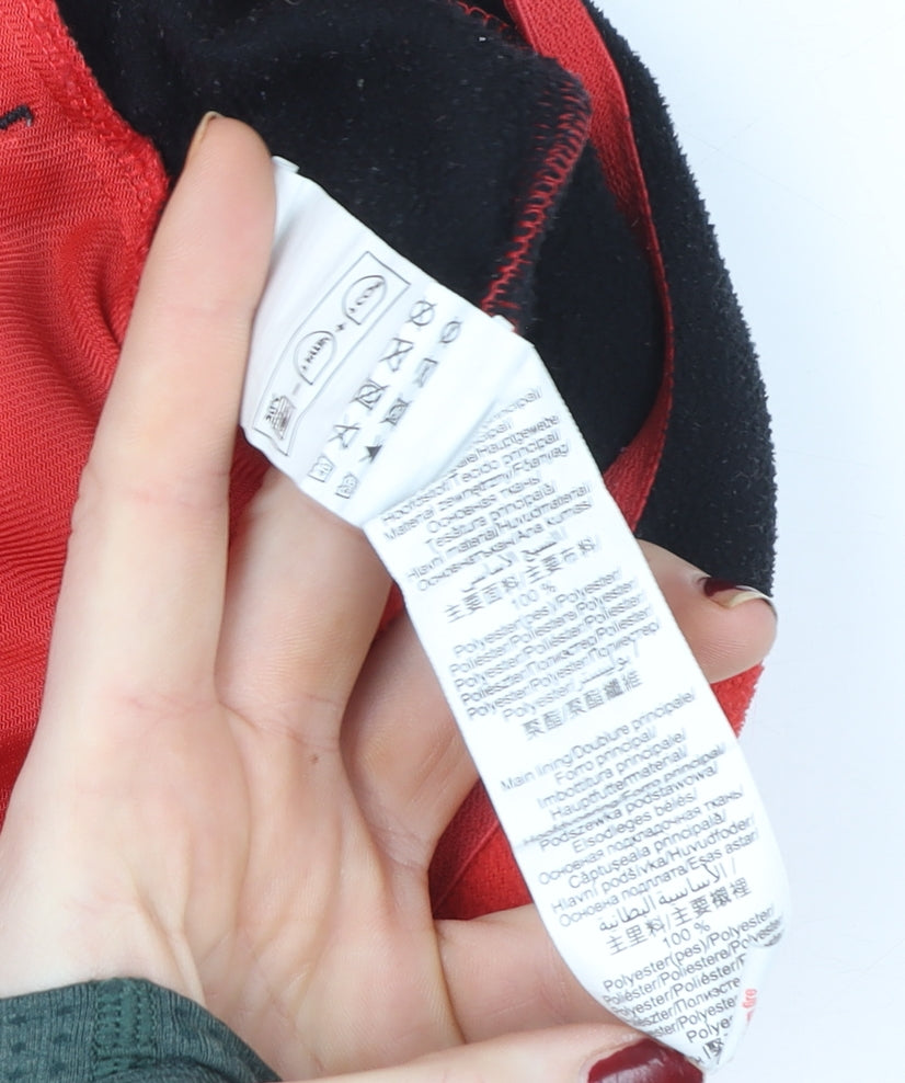 Quechua Boys Red Full Zip Fleece Sweatshirt 12 Years Hiking Outdoor