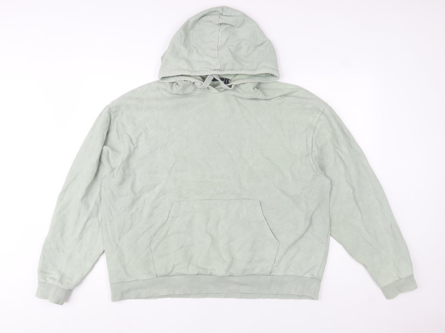 ASOS Design Women’s Green Hoodie UK 10 Cotton Pullover