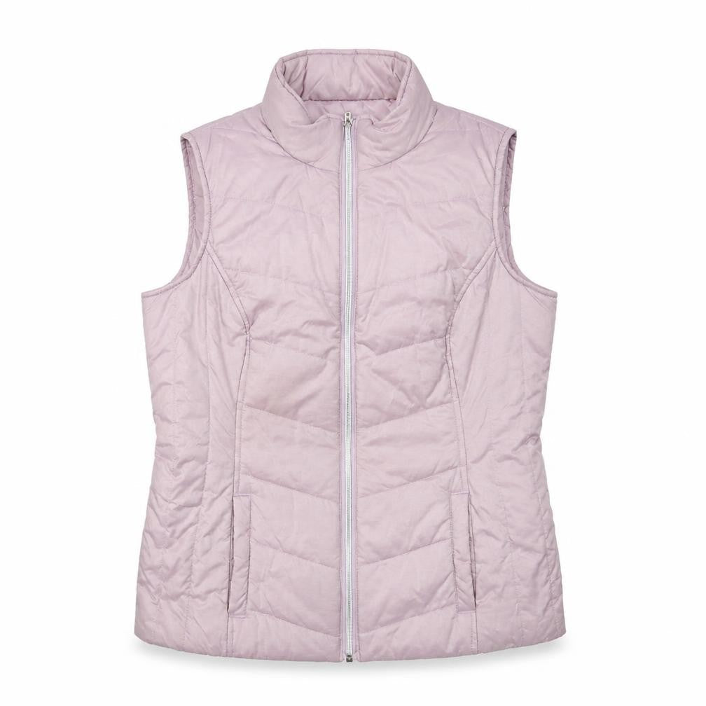 Bonmarché Women Pink Size 10 Padded Lightweight Zip Waistcoat
