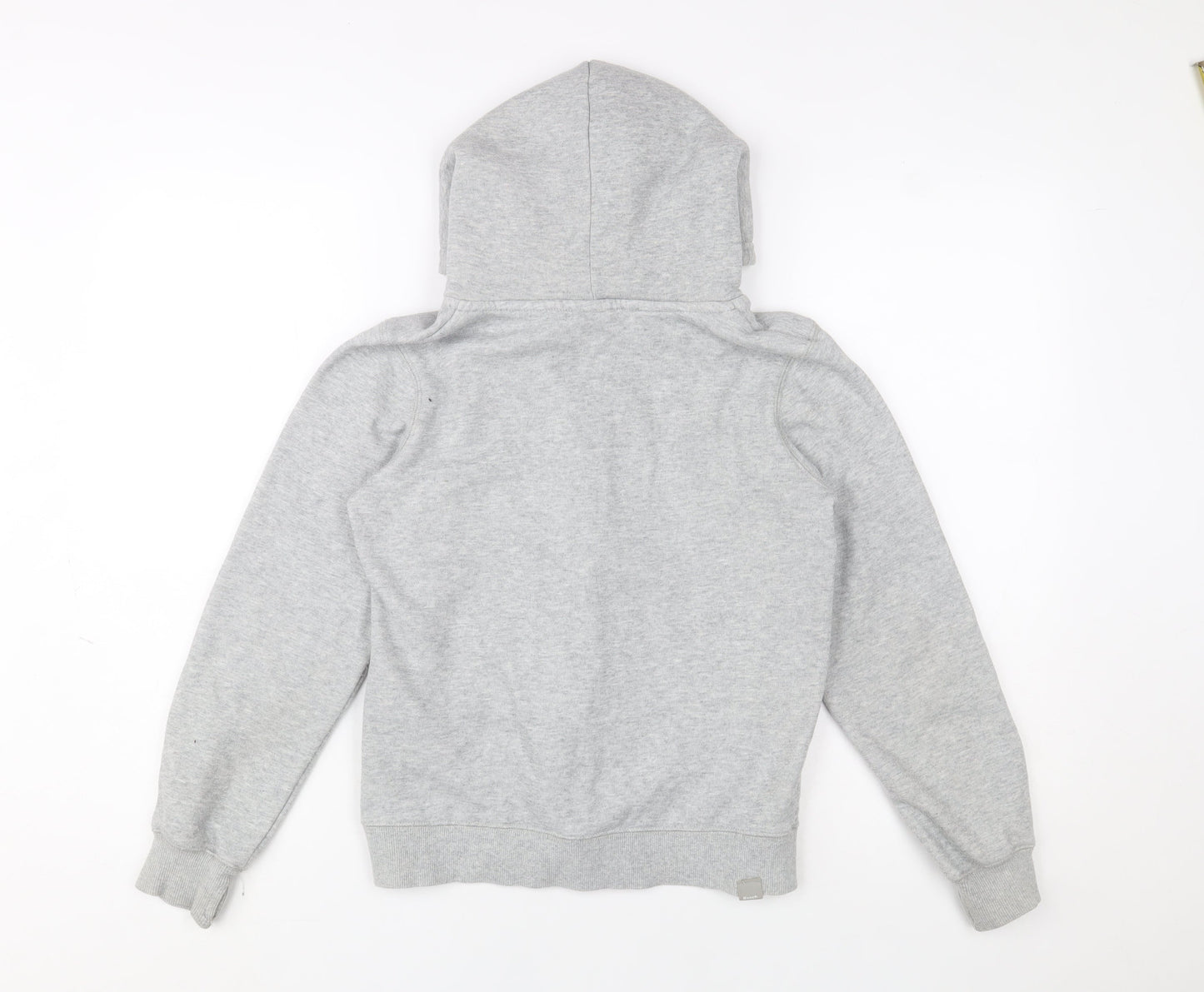 Bench Boys Grey Fleece Lined Zip Up Hooded Jacket 11-12 Years