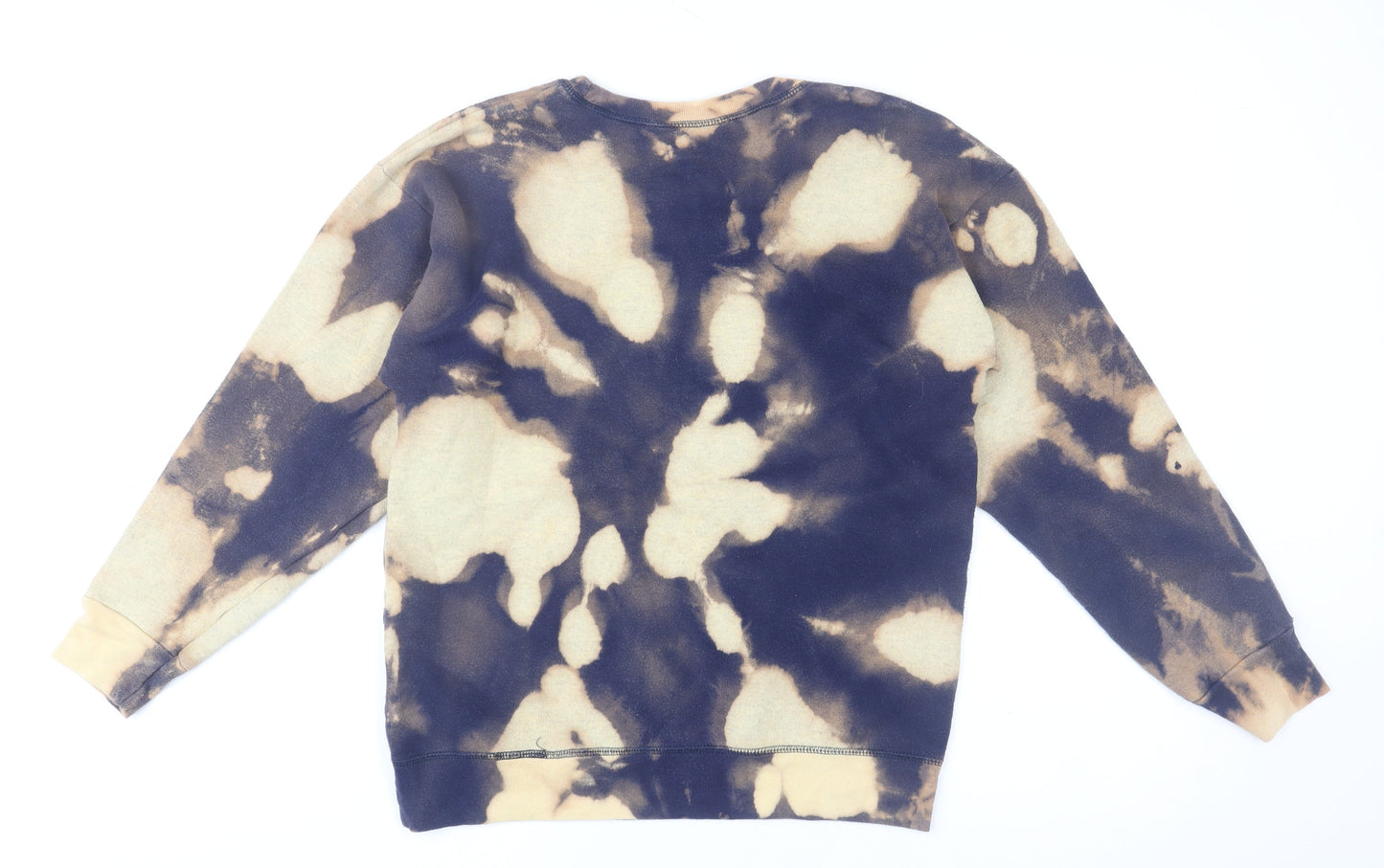 Hanes Women’s Beige & Black Tie Dye Pullover Sweatshirt XL Graphic Print