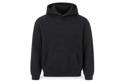 ARNE Men's Black Pullover Hoodie XS Fleece Cotton Blend