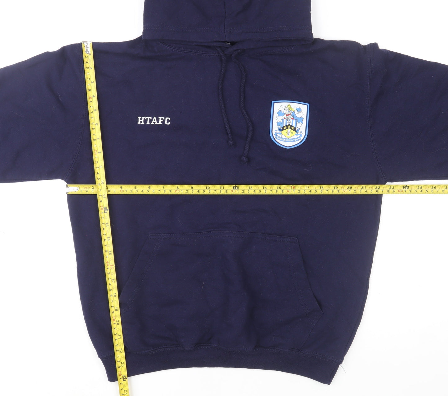 Huddersfield Town AFC Men’s Blue Pullover Hoodie Medium Regular Fit
