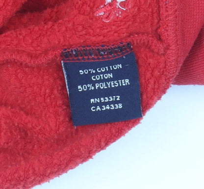 Additional view of French Connection Men's Red Hooded Full Zip Basic Jacket M