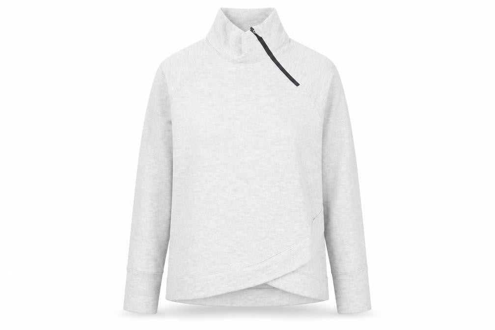 Aurique Women’s Grey 1/4 Zip Pullover Sweatshirt Size L