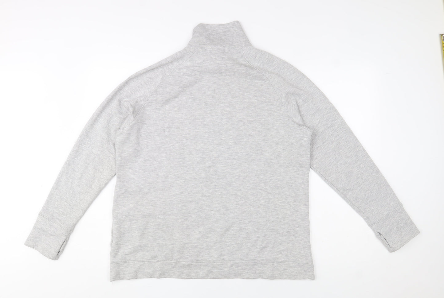 Aurique Women’s Grey 1/4 Zip Pullover Sweatshirt Size L