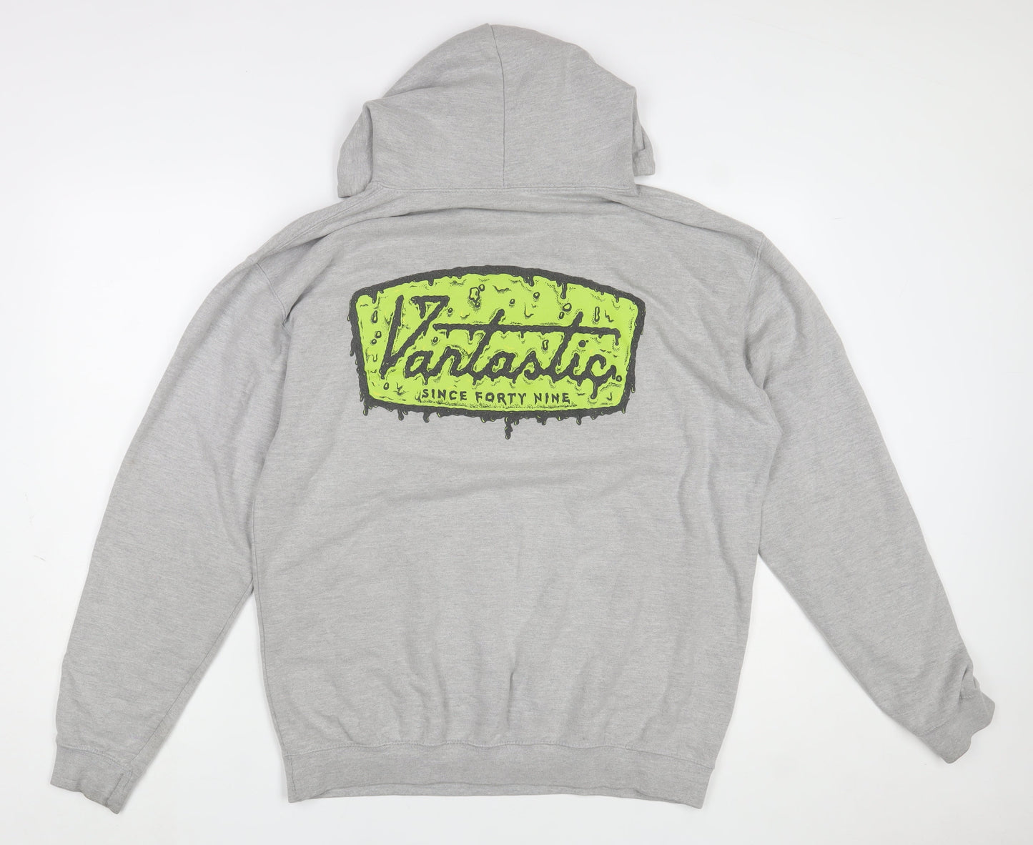Avidsbrands Mens Grey Pullover Hoodie L Graphic Logo Sweatshirt