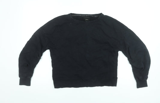 ONLY Women's Black XS Pullover Sweatshirt 100% Cotton Casual